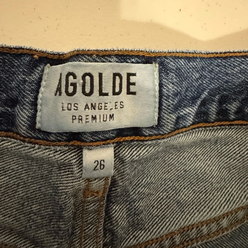 AGOLDE Parker Vintage Cut Off Denim Shorts High Rise Distressed Size 26